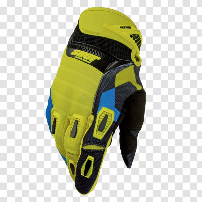 Glove T-shirt Blue Yellow Protective Gear In Sports Transparent PNG