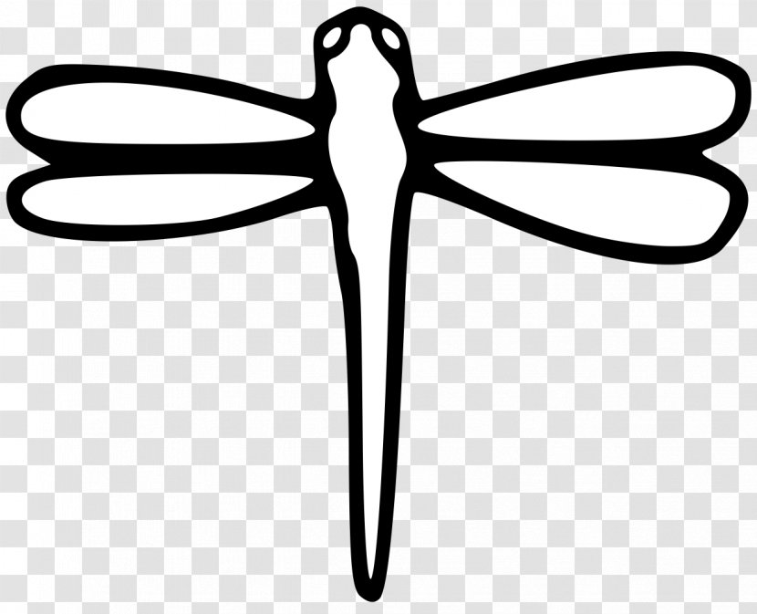 Clip Art Illustration Image Drawing - Black And White - Pretty Dragonfly Transparent PNG