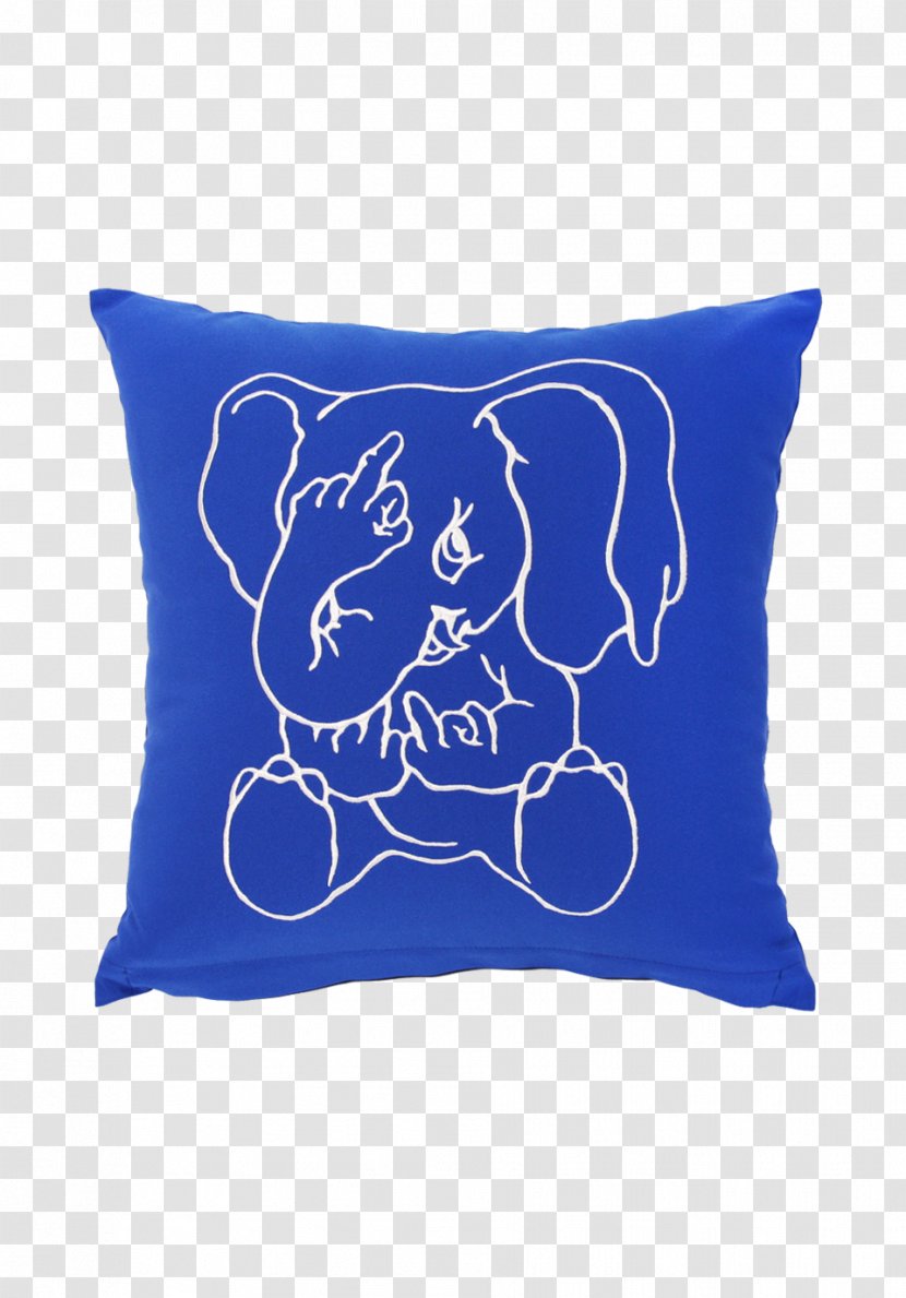 Throw Pillows Cushion Font - Electric Blue - Pillow Transparent PNG