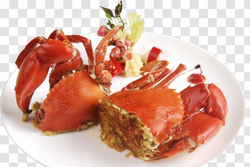 Crab Chinese Cuisine Hot Pot Seafood Cantonese - Dipping Sauce - Fried Transparent PNG