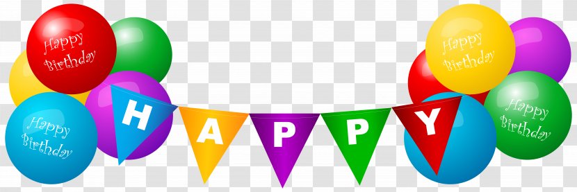 Balloon Birthday Clip Art - Happy Transparent PNG