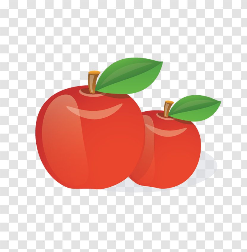 Apple Red Cartoon - Cherry - Apples Transparent PNG