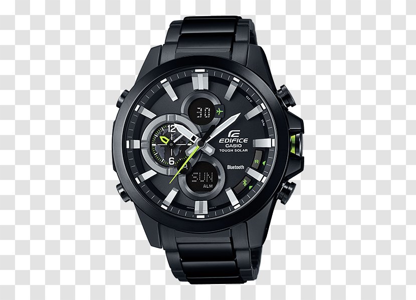 Casio EDIFICE ECB-500DC TIME TRAVELLER EQB-501 Watch Clock - Accessory Transparent PNG