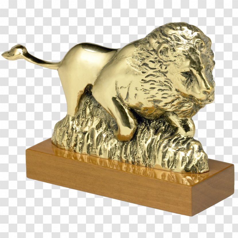 Bronze Sculpture Lion Figurine Trophy - Statue Transparent PNG