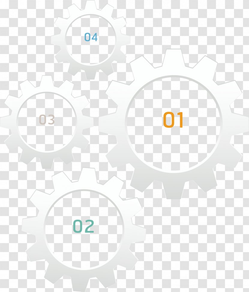 Brand Technology Pattern - White - Gear Box Ppt Transparent PNG