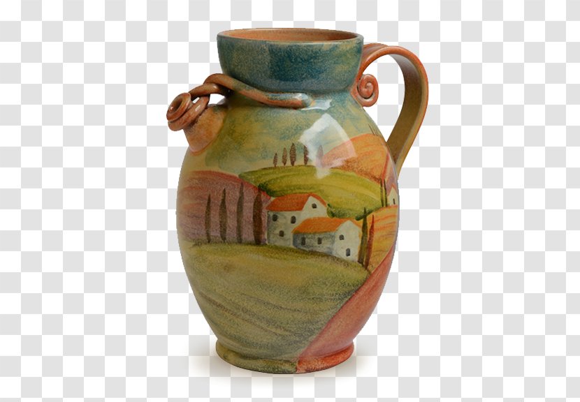 Tuscany Jug Pottery Ceramic Pitcher - Vase Transparent PNG