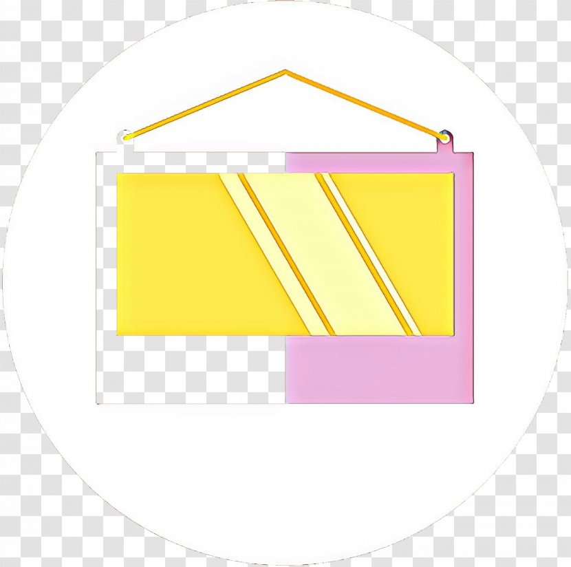 Clip Art Triangle Line Product Design - Yellow - Brand Transparent PNG