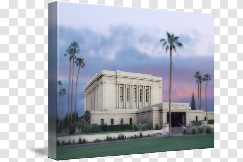 Mesa Arizona Temple Gallery Wrap Architecture Building Canvas - Printmaking - Drawing Pictures Transparent PNG
