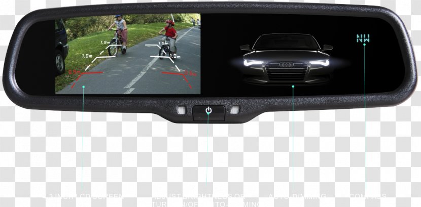 Car Vehicle Audio Mirror Display Device - Motor Transparent PNG