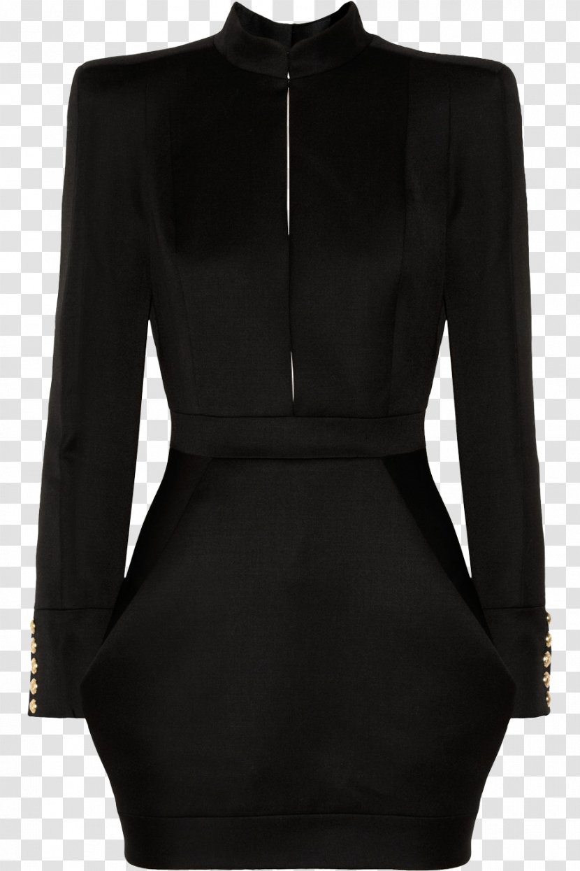 Chanel Little Black Dress Fashion Balmain - Sweater Transparent PNG