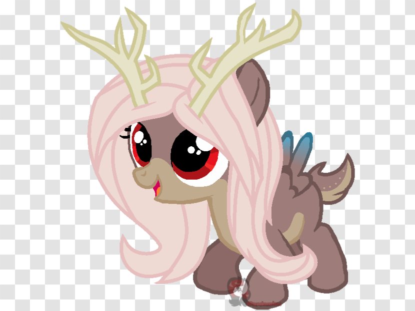 Pony Reindeer Sweetie Belle Rarity Fluttershy - Heart - Deer Rosette Transparent PNG