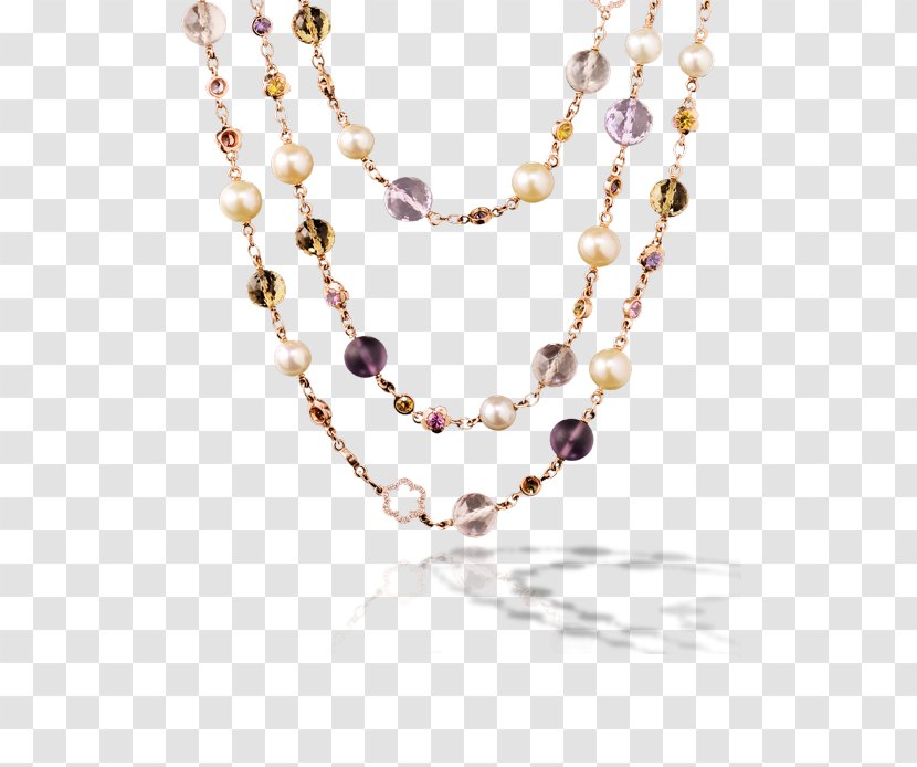 Pearl Chanel Necklace Amethyst Jewellery - Bijou Transparent PNG