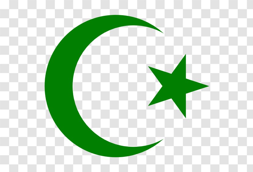 Star And Crescent Moon Symbols Of Islam Clip Art - Grass Transparent PNG