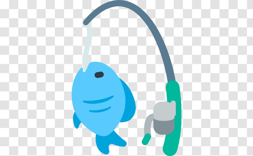 Fishing Rods Emoji Angling Clip Art - Headphones - Pole Transparent PNG