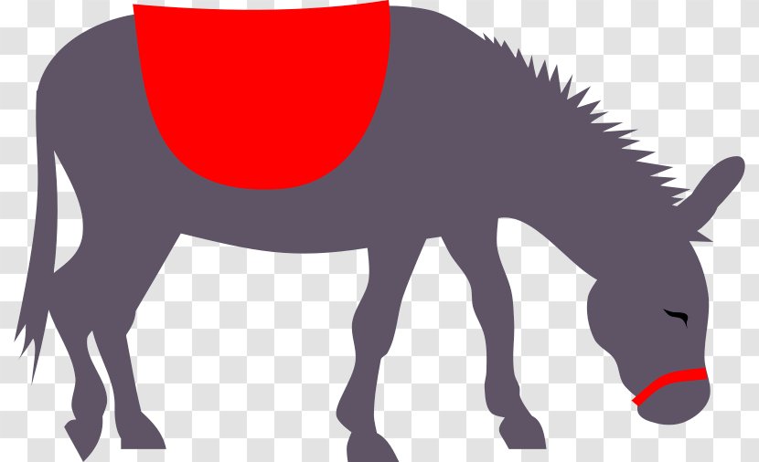 Donkey Clip Art Mule Openclipart Vector Graphics - Red - Major Transparent PNG