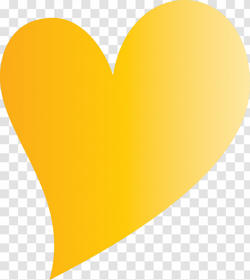 Font Heart Yellow Computer M Transparent PNG