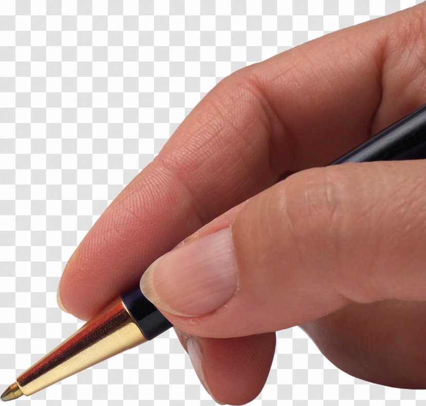 Pencil Writing - Fountain Pen - In Hand Image Transparent PNG