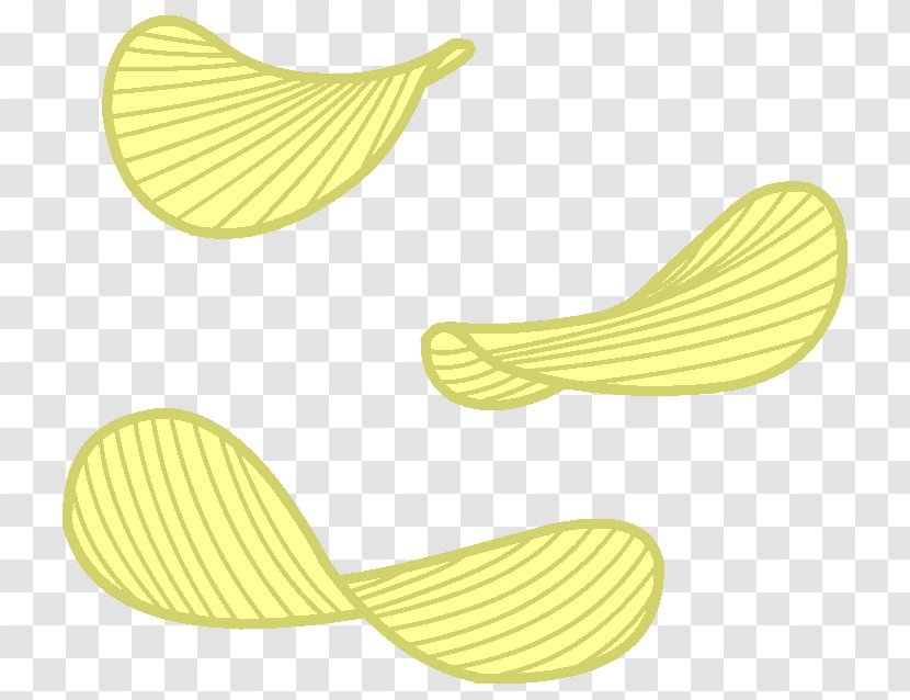 Yellow Shoe Pattern - Potato Chips Transparent PNG