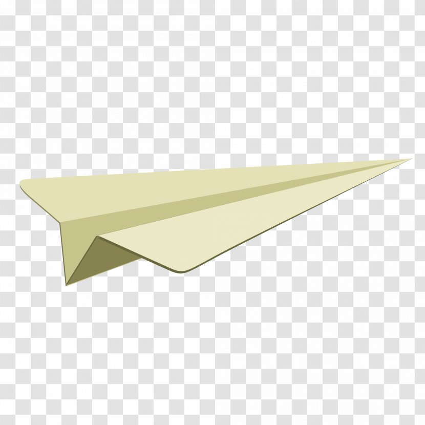 Airplane Aircraft - Yellow - Flat Transparent PNG