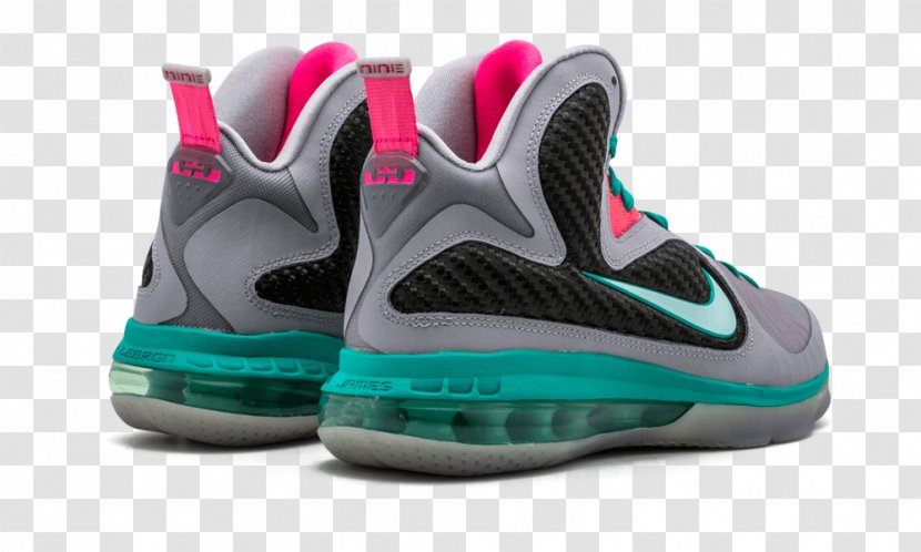 Nike Free Sports Shoes Basketball Shoe - Walking - LeBron 9 South Beach Transparent PNG
