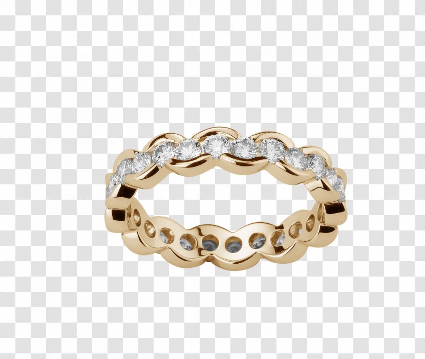 Diamond Wedding Ring Silver Bracelet Body Jewellery - Turn Transparent PNG