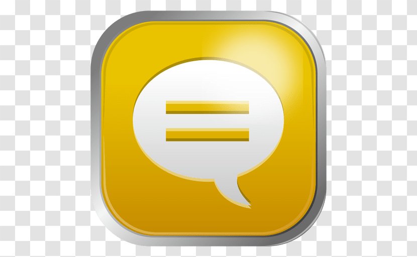 Symbol Sign Yellow - Online Chat - Transparency And Translucency Transparent PNG