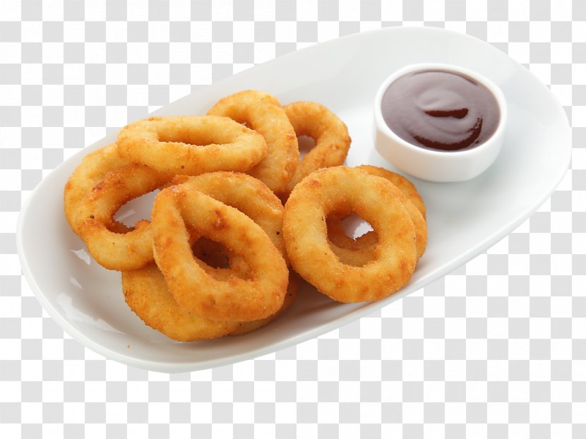 Onion Ring Pizza Fritter Squid As Food Pakora Transparent PNG