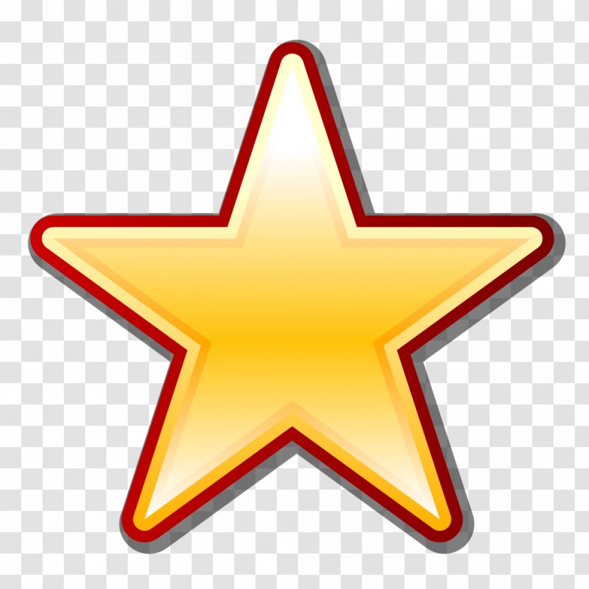 Star - Bookmark - Red Transparent PNG