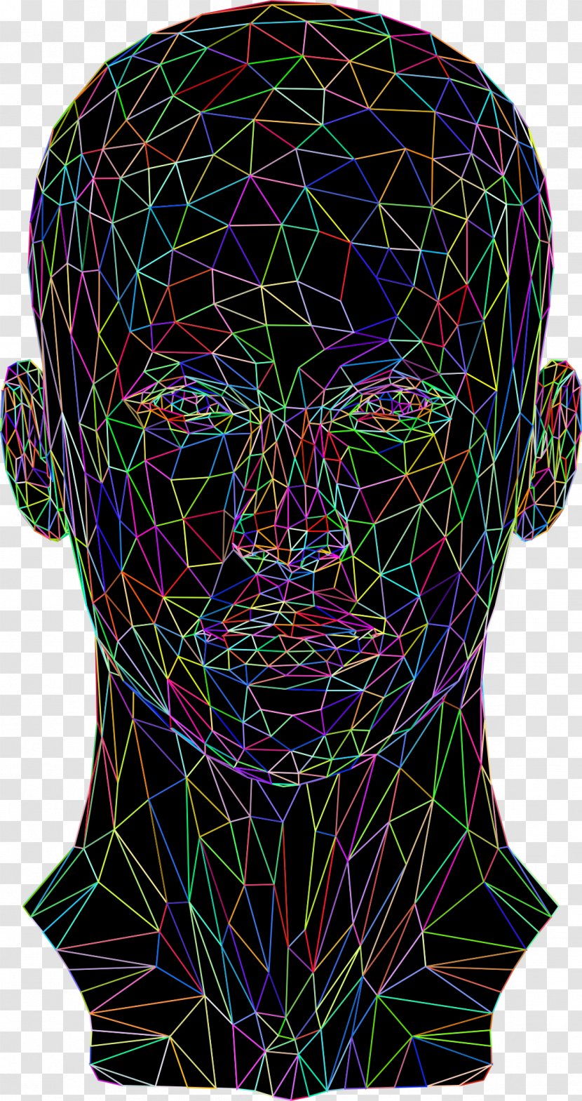 Head Website Wireframe Wiring Diagram Low Poly Transparent PNG