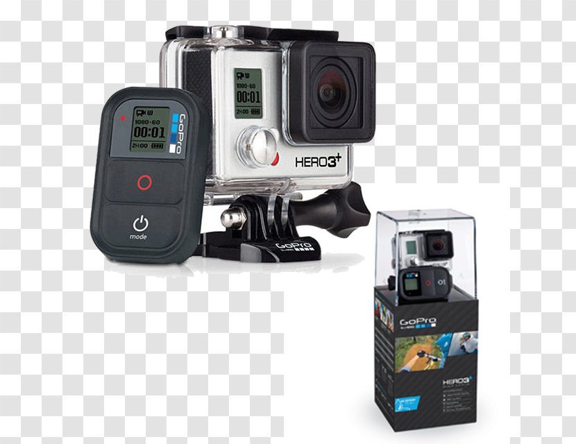 GoPro HERO3 Black Edition Camera HERO3+ Silver - Accessory Transparent PNG