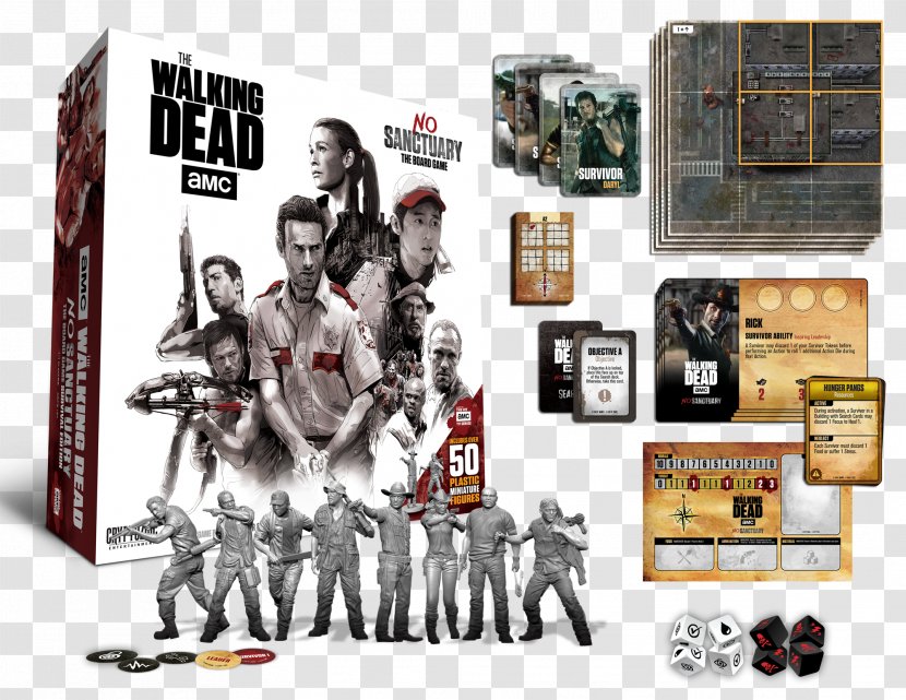 No Sanctuary Merle Dixon The Walking Dead Board Game - Cryptozoic Entertainment Transparent PNG