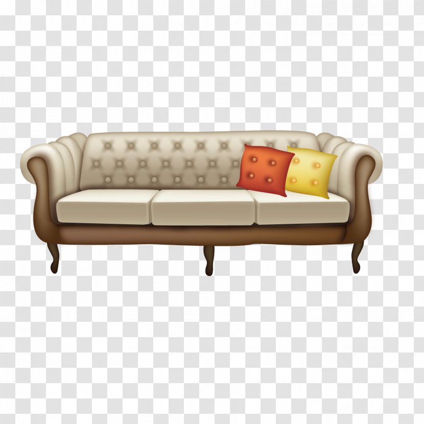 Table Couch Living Room Sofa Bed - Laminate Flooring - European-style Transparent PNG