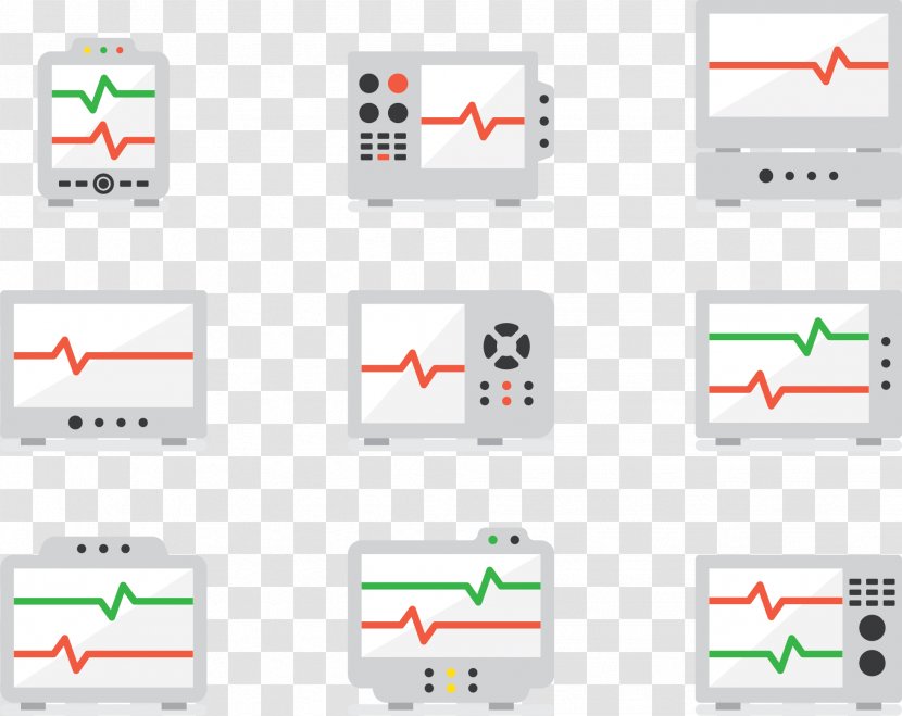 Electrocardiography Heart Rate - Technology - ECG Monitor Icon Transparent PNG