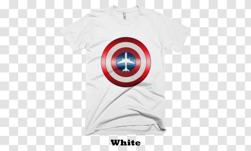 T-shirt Sleeve Clothing Sweater - Silhouette - Captain America Shield Backpack Transparent PNG