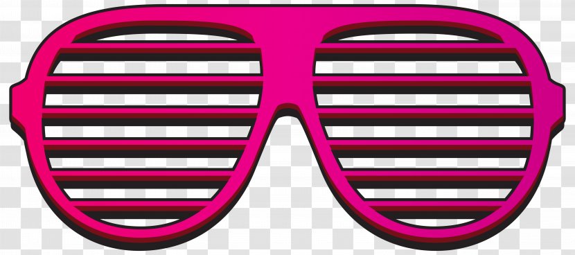 Sunglasses Shutter Shades Clip Art - Purple - Pink Clipart Image Transparent PNG