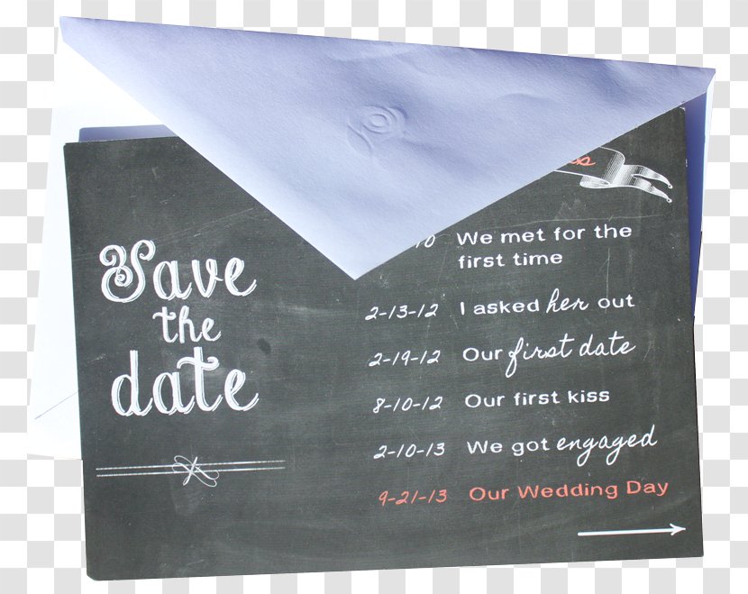 Banner - Text - Save The Date Invitation Transparent PNG
