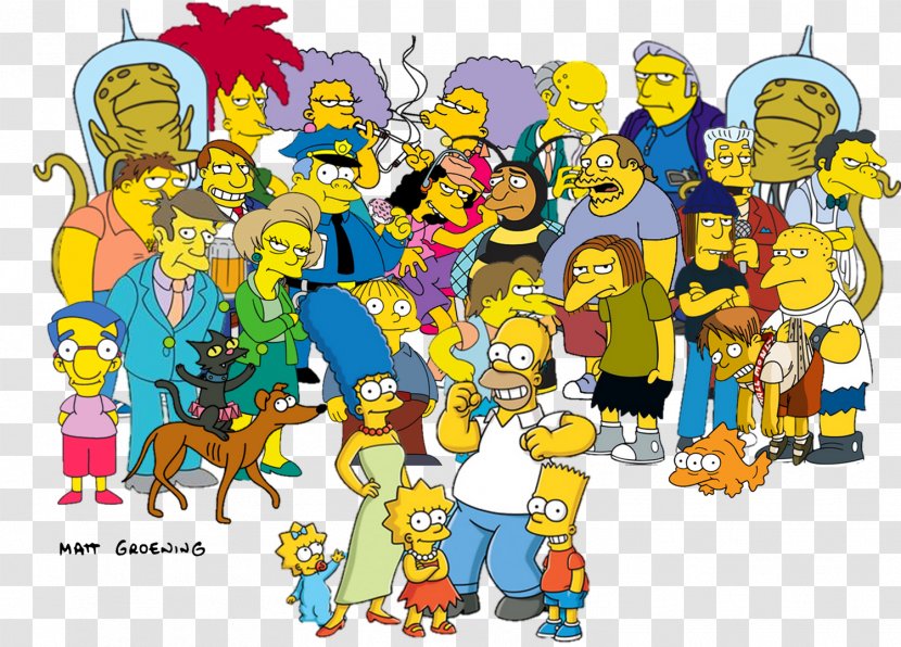 Homer Simpson Grampa Marge Bart Lisa - Simpsons Transparent PNG