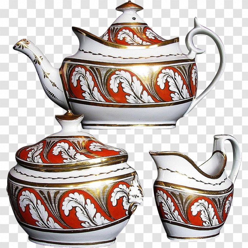 Porcelain Jug Tableware Pottery Vashon - Tea Set - Ceramic Three Piece Transparent PNG