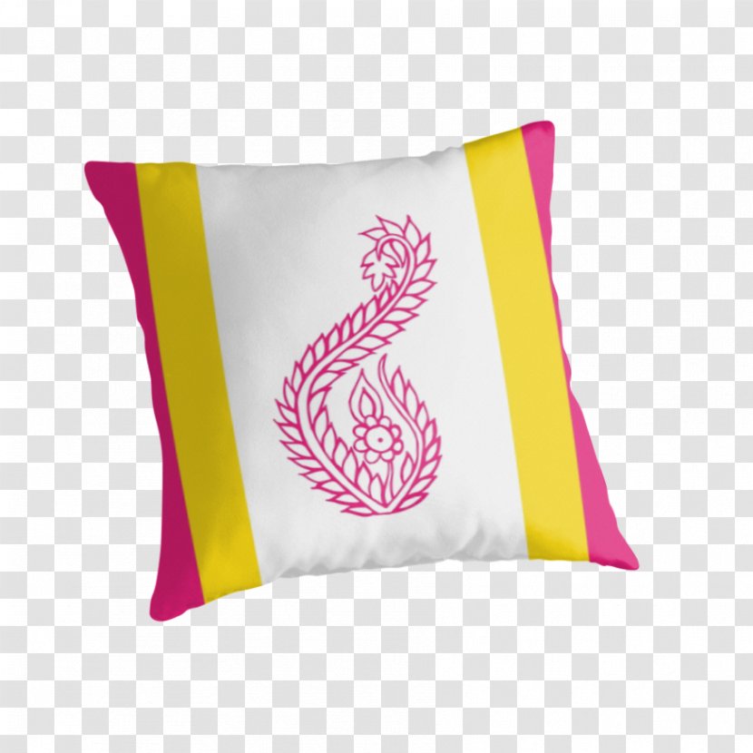 Geisha Pillow Fish Cushion Bag - Magenta - Pink Floral Pillows Transparent PNG
