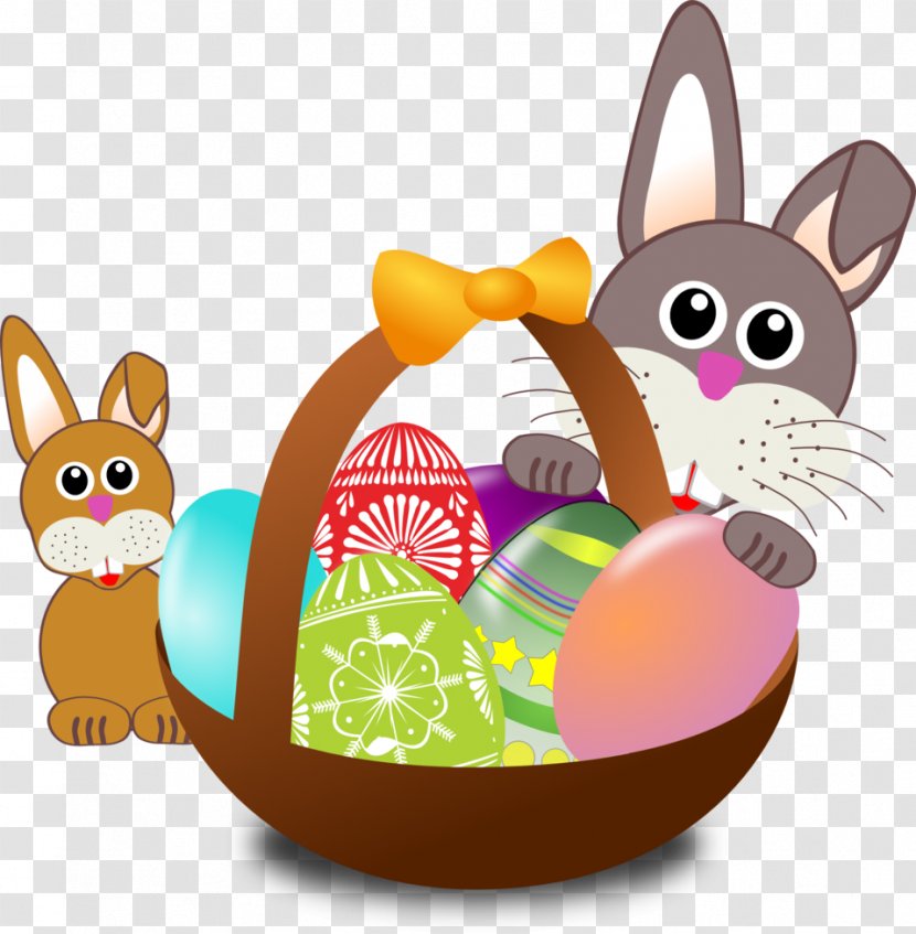 Easter Bunny Basket Child Egg Hunt Transparent PNG