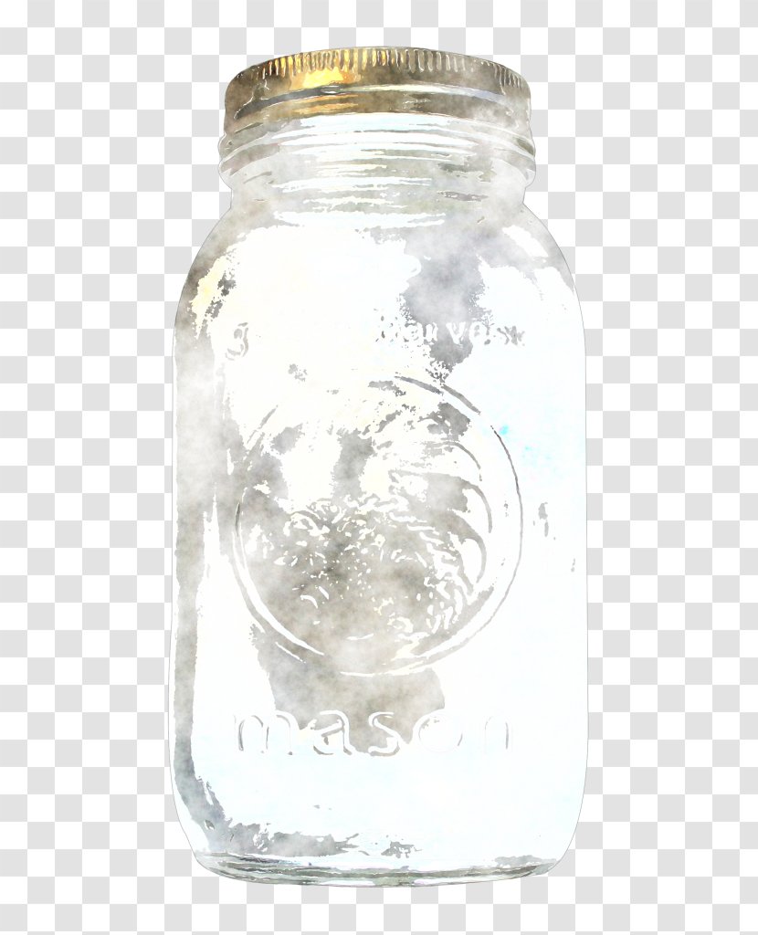 Mason Jar Glass Bottle Liquid Water Transparent PNG