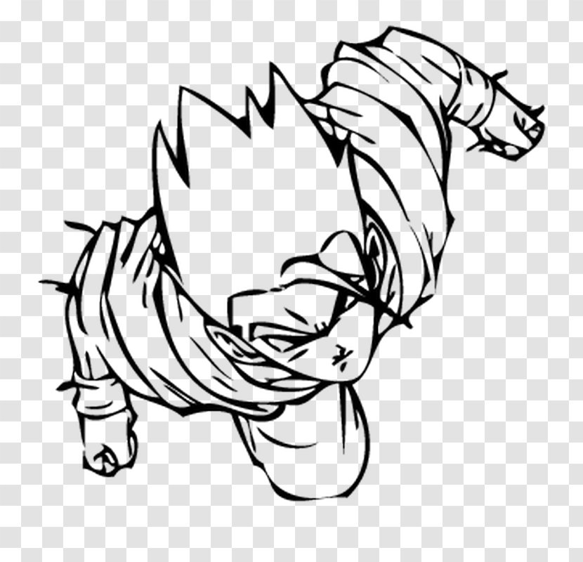 Goku Gohan Vegeta Decal Dragon Ball - Watercolor Transparent PNG