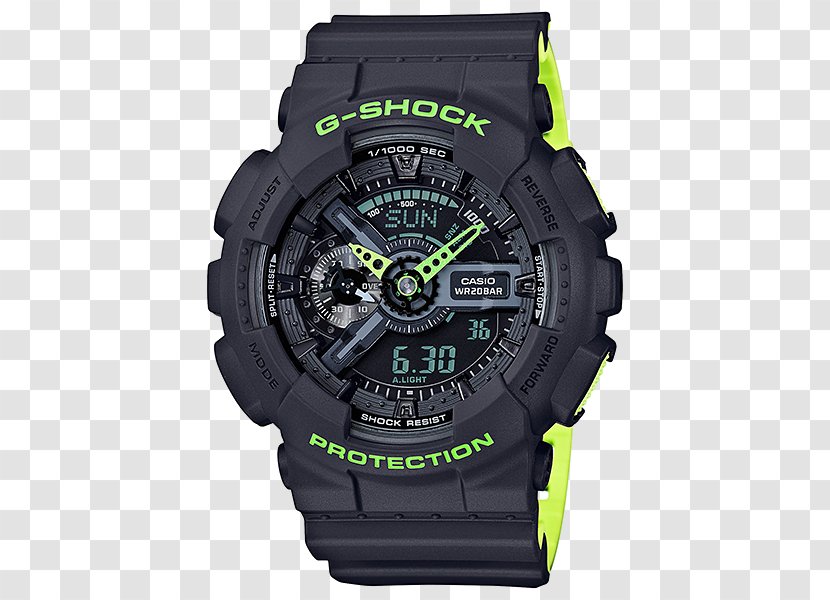 Casio G-Shock GA110 Watch Pro Trek - Illuminator - Parts Transparent PNG
