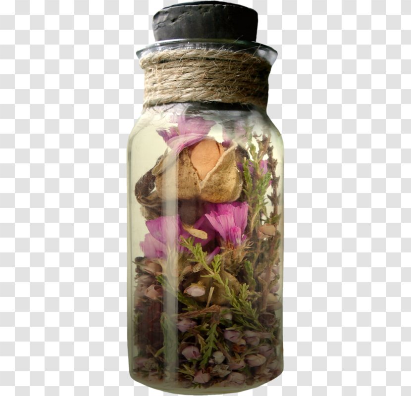Bottle Pressed Flower Craft Glass - Dried Flowers Wishing Transparent PNG
