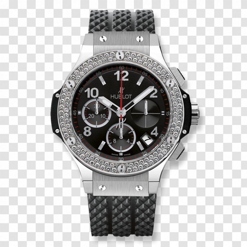 Hublot Chronograph Automatic Watch Diamond - Strap Transparent PNG
