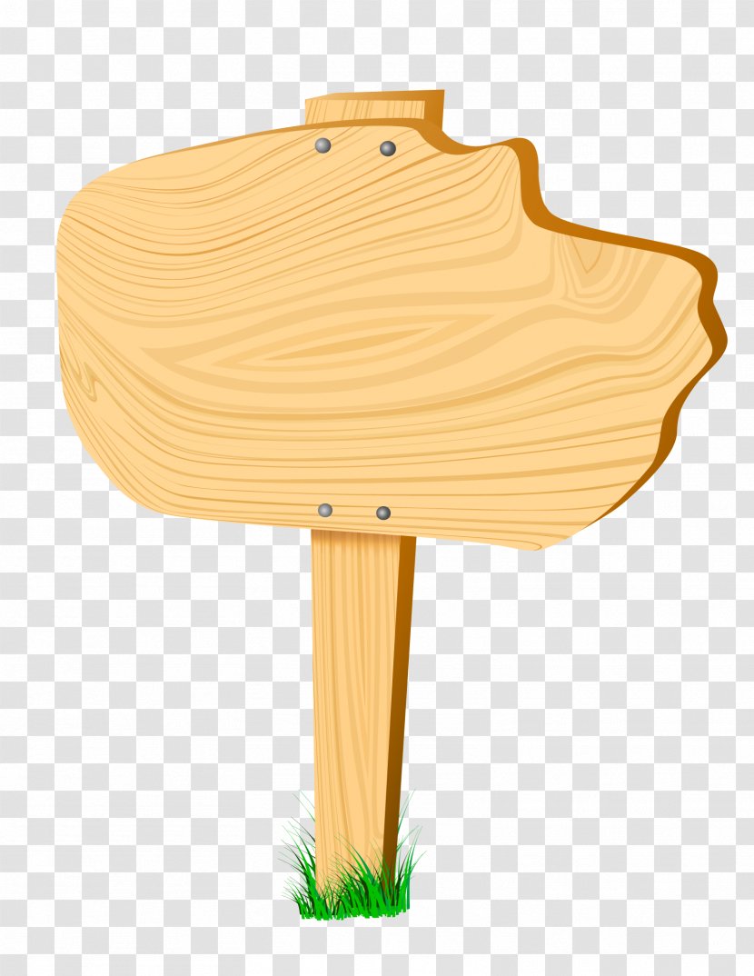 Wood Sign Clip Art - Cartoon - Vector Pile Transparent PNG