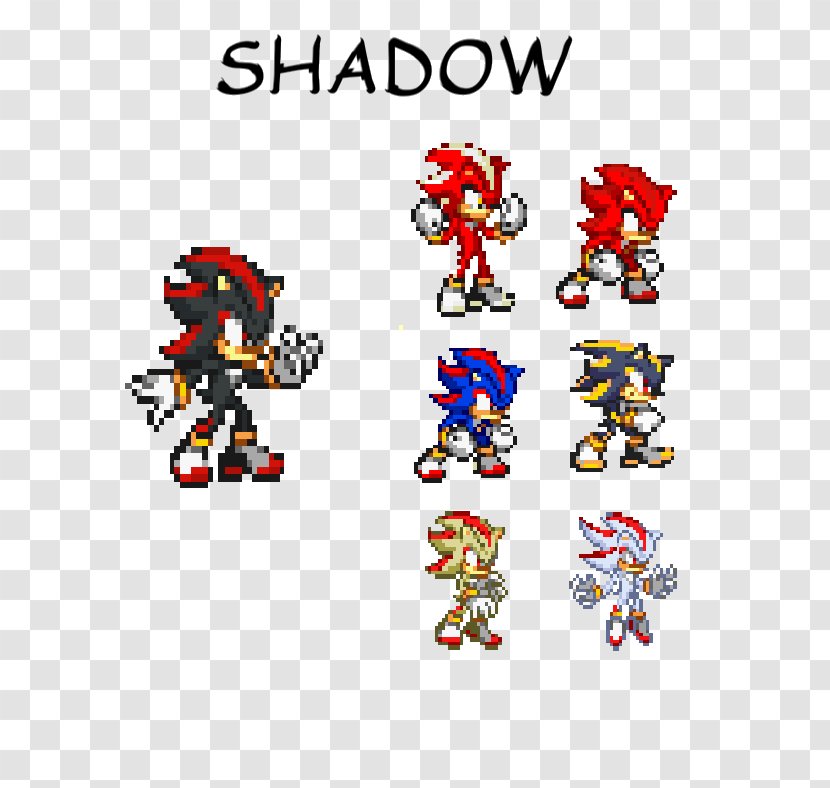 Shadow The Hedgehog Character Clip Art - Text Transparent PNG