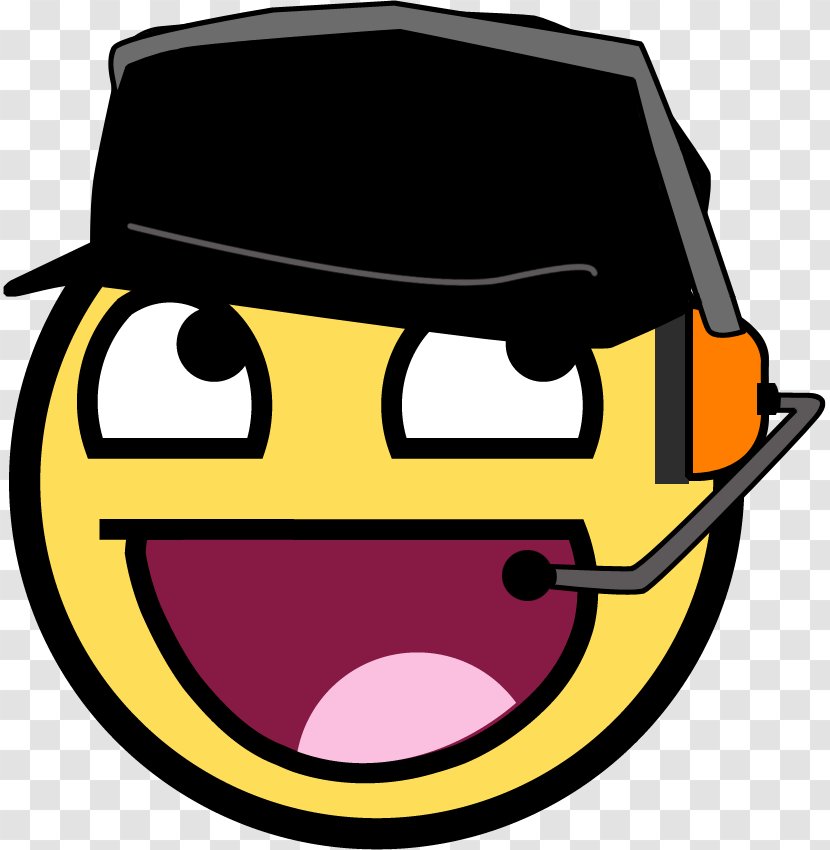 Team Fortress 2 Smiley Clip Art - Yellow - Epic Face Pic Transparent PNG