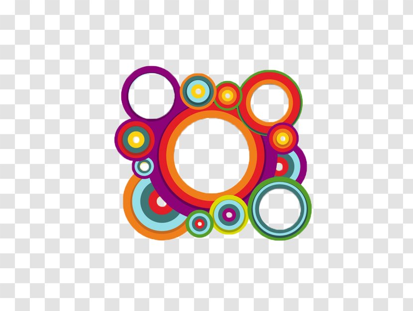 Shape Circle Geometry Color - Baby Toys - Multi-colored Border Transparent PNG