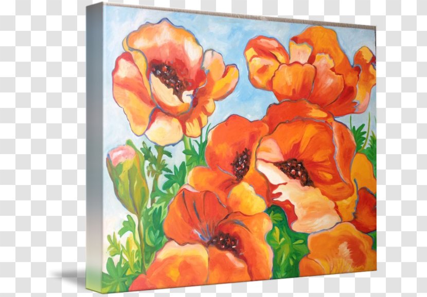 Watercolor Painting Modern Art Floral Design Still Life Flower - Acrylic Paint Transparent PNG